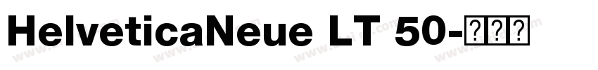HelveticaNeue LT 50字体转换